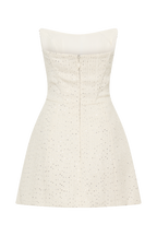 Lorrie Tweed Corset Mini Dress in White – Chic&Drifts