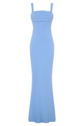 Luella Crepe Corset Maxi Dress in Cornflower Blue – Chic&Drifts