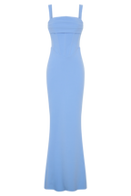 Luella Crepe Corset Maxi Dress in Cornflower Blue – Chic&Drifts