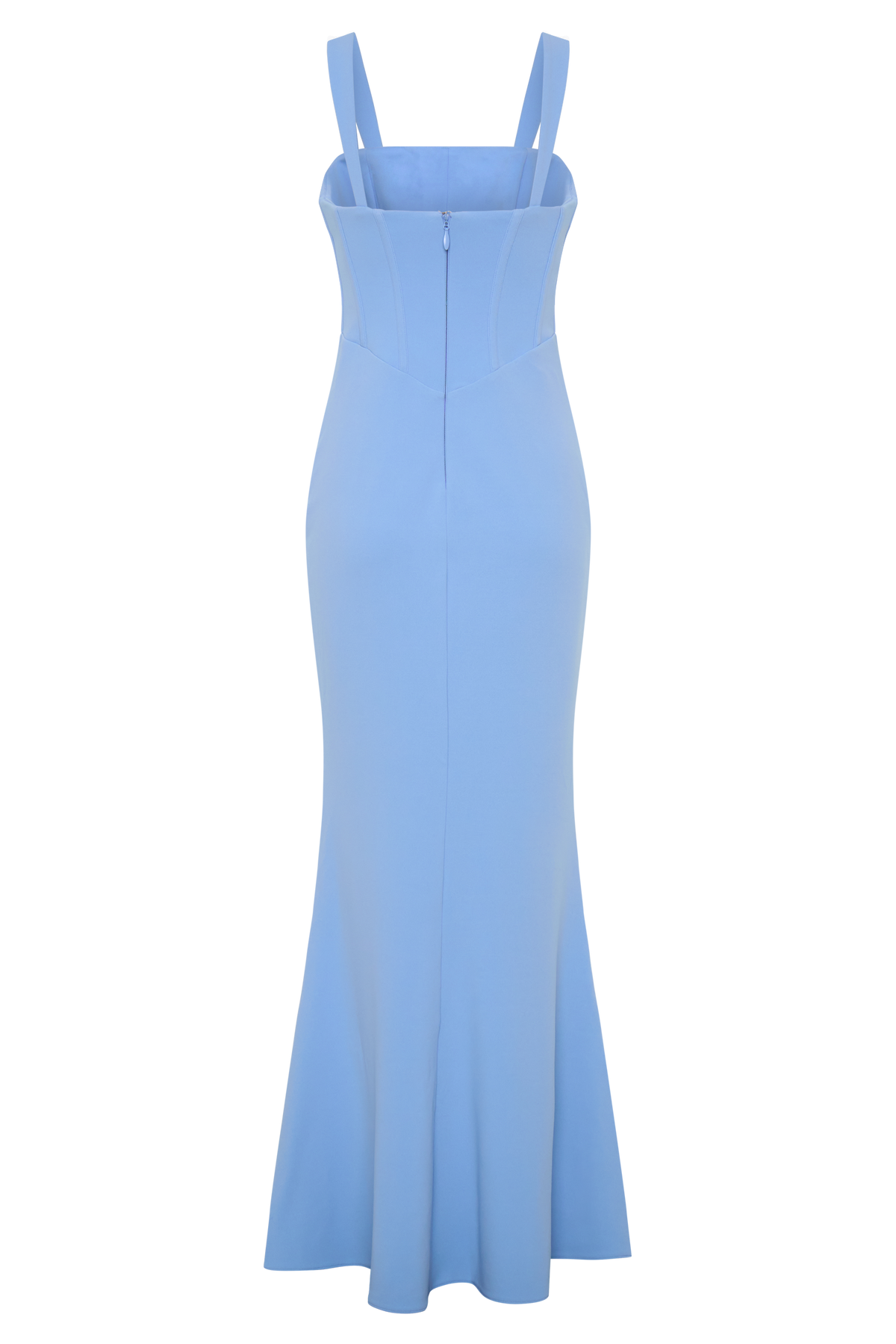 Luella Crepe Corset Maxi Dress in Cornflower Blue – Chic&Drifts
