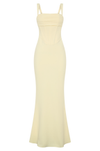 Luella Crepe Corset Maxi Dress in Cornflower Blue – Chic&Drifts