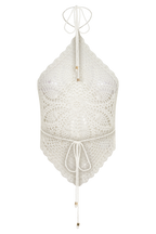 Marvin Crochet Halter Top in Ivory – Chic&Drifts