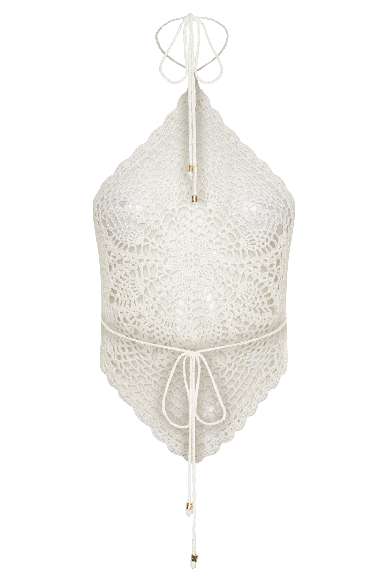 Marvin Crochet Halter Top in Ivory – Chic&Drifts