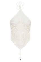 Marvin Crochet Halter Top in Ivory – Chic&Drifts
