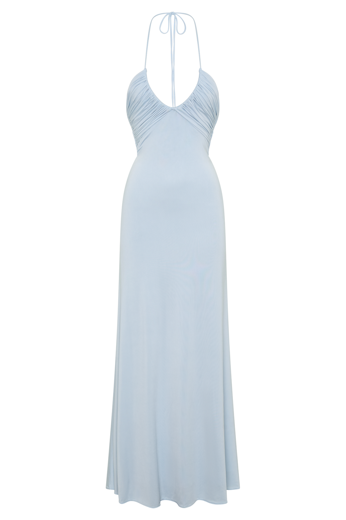 Maely Gathered Slinky Maxi Dress