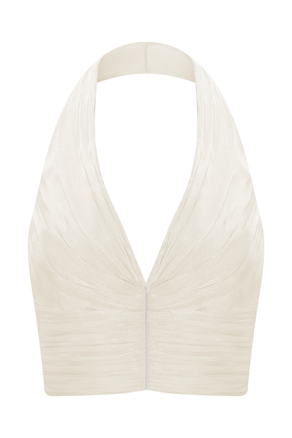 Makena Gathered V Neck Top in Opal White – Chic&Drifts