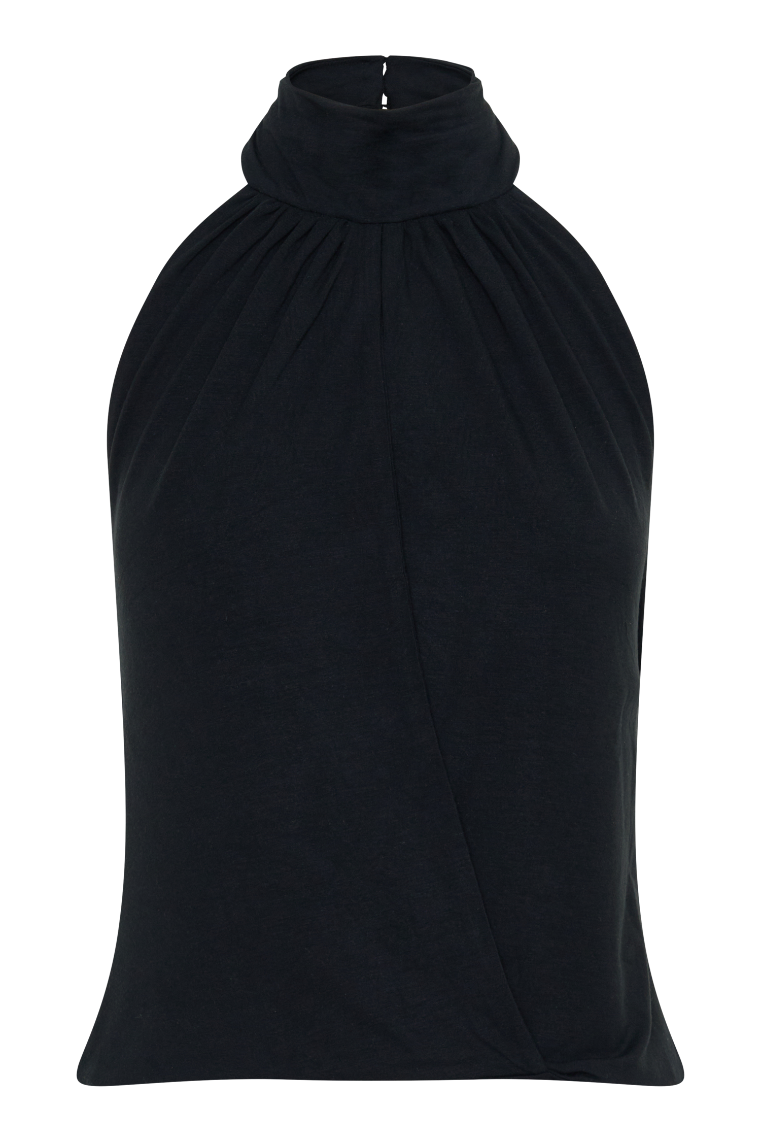 Maki Viscose Sleeveless Halter Top in Black – Chic&Drifts