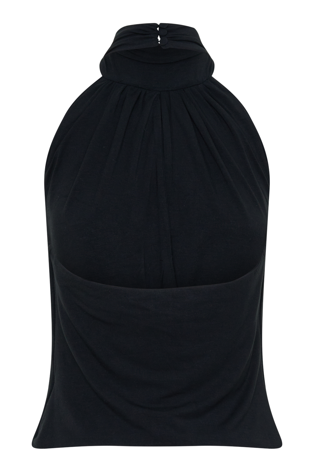 Maki Viscose Sleeveless Halter Top in Black – Chic&Drifts