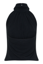Maki Viscose Sleeveless Halter Top in Black – Chic&Drifts