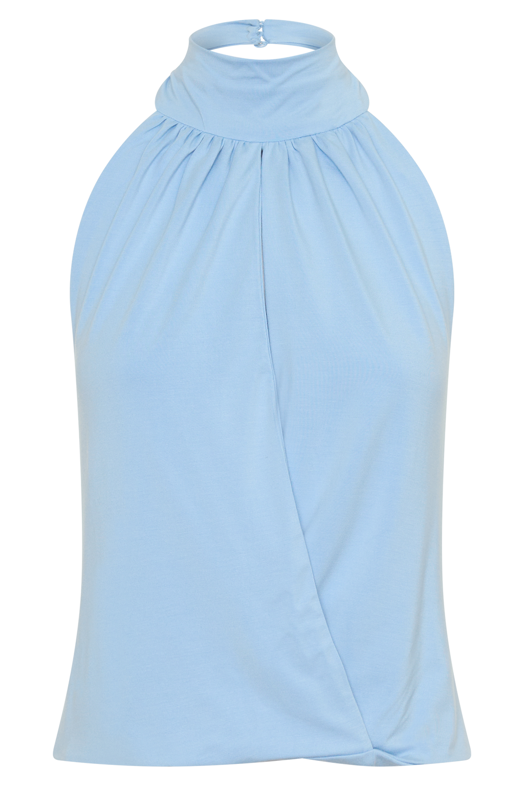 Maki Viscose Sleeveless Halter Top in Blue – Chic&Drifts