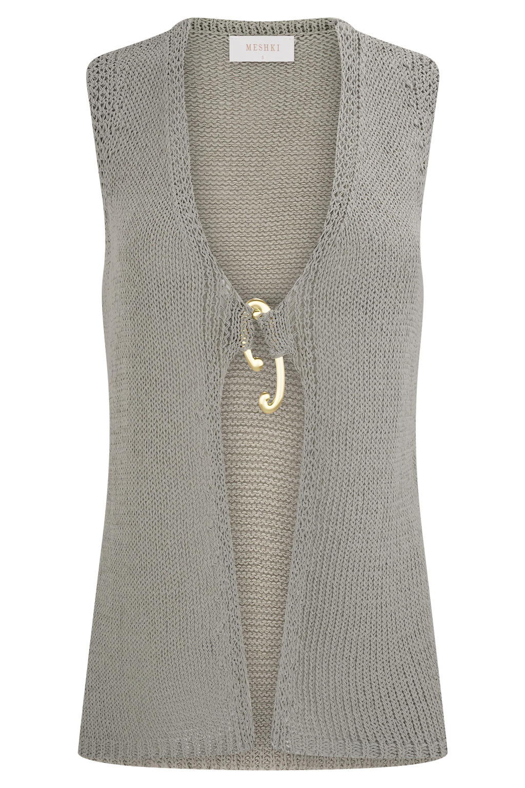 Malani Knit Top With Hardware in Sage – Chic&Drifts