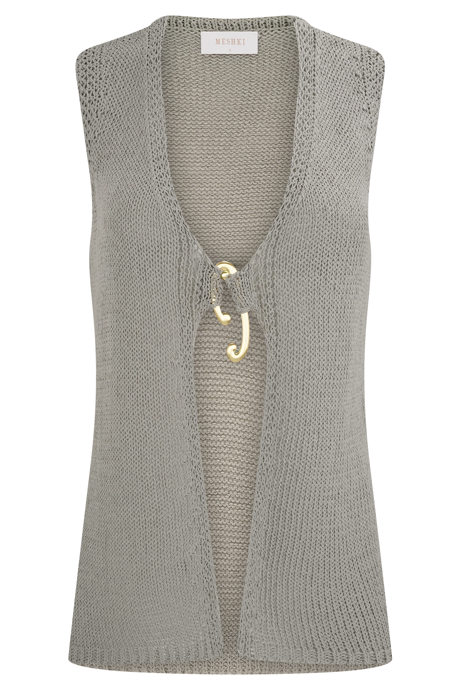 Malani Knit Top With Hardware in Sage – Chic&Drifts