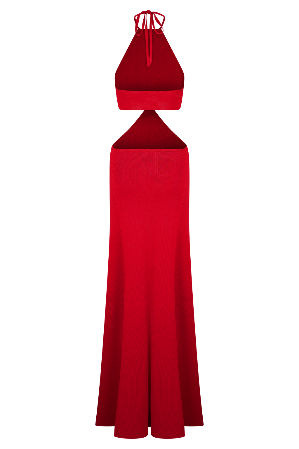 Marlowe Halter Knit Maxi Dress in Red – Chic&Drifts