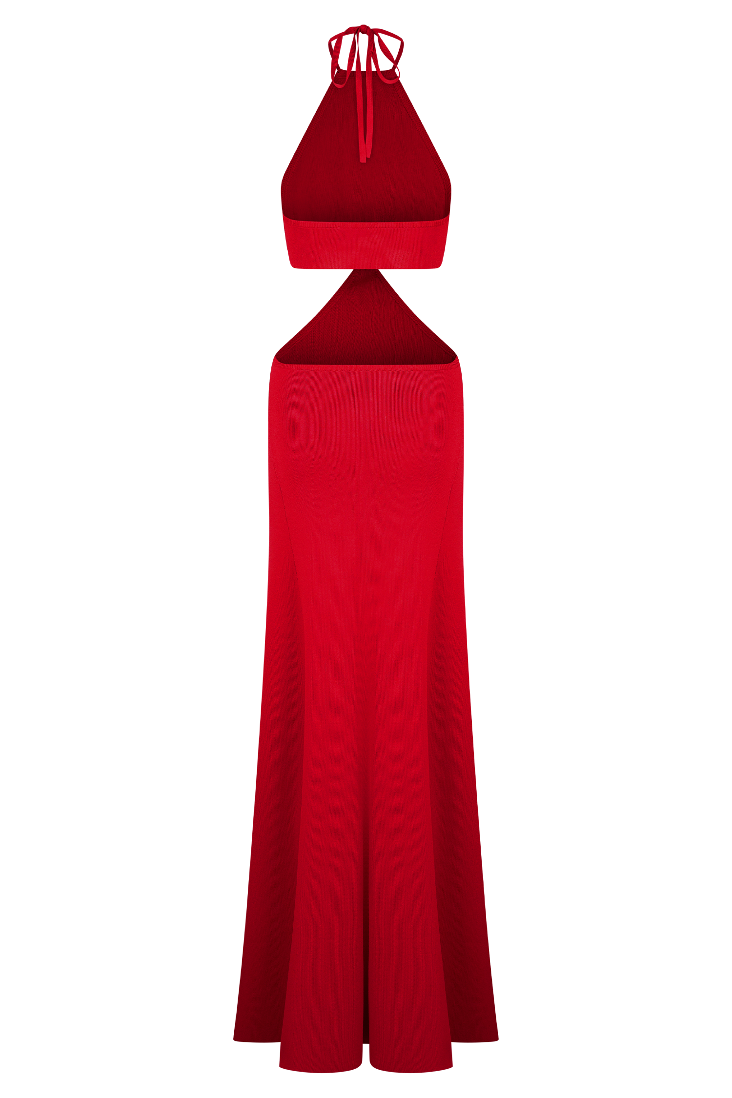 Marlowe Halter Knit Maxi Dress in Red – Chic&Drifts