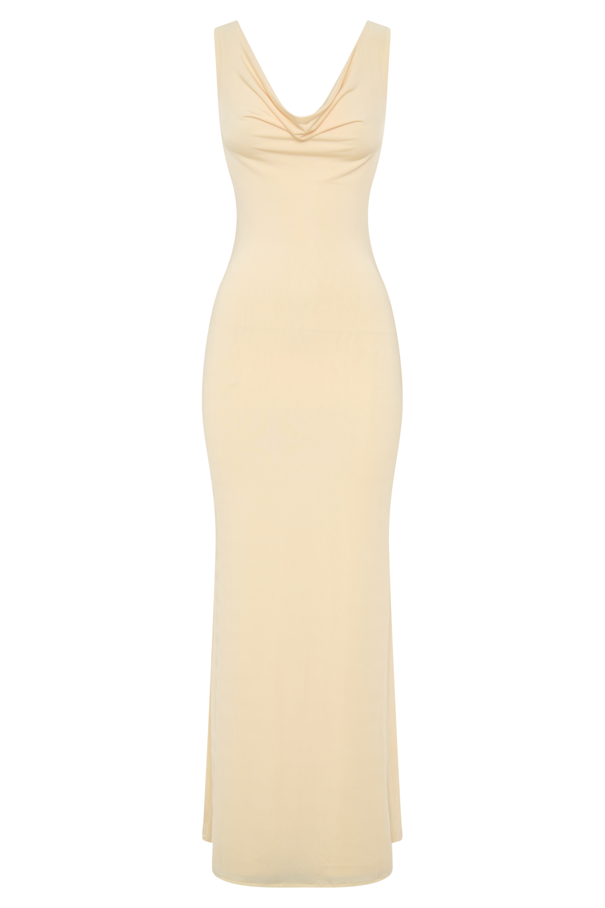 Marta Slinky Cowl Maxi Dress in Lemon – Chic&Drifts