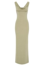 Marta Slinky Cowl Maxi Dress in Lemon – Chic&Drifts