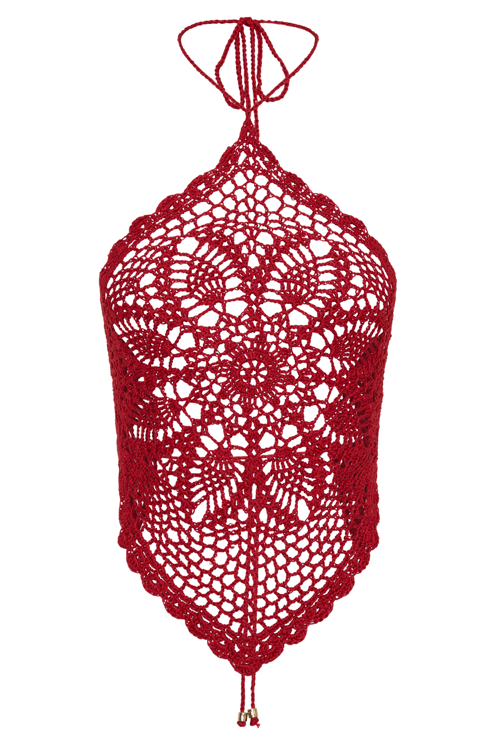 Marvin Crochet Halter Top in Red – Chic&Drifts
