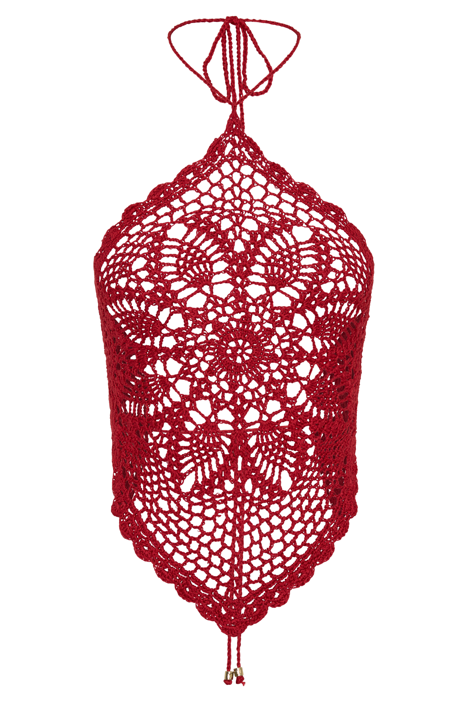 Marvin Crochet Halter Top in Red – Chic&Drifts