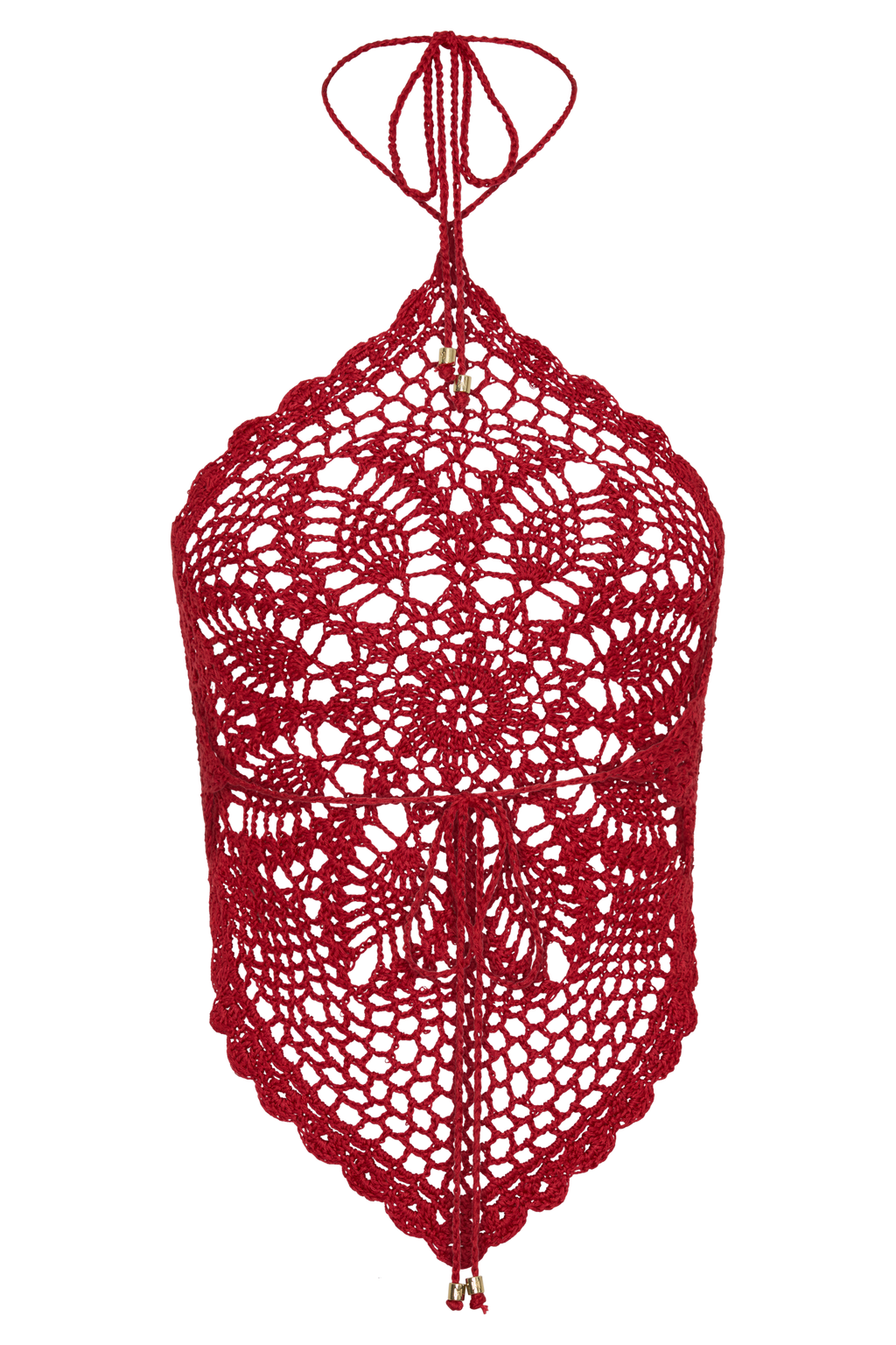 Marvin Crochet Halter Top in Red – Chic&Drifts