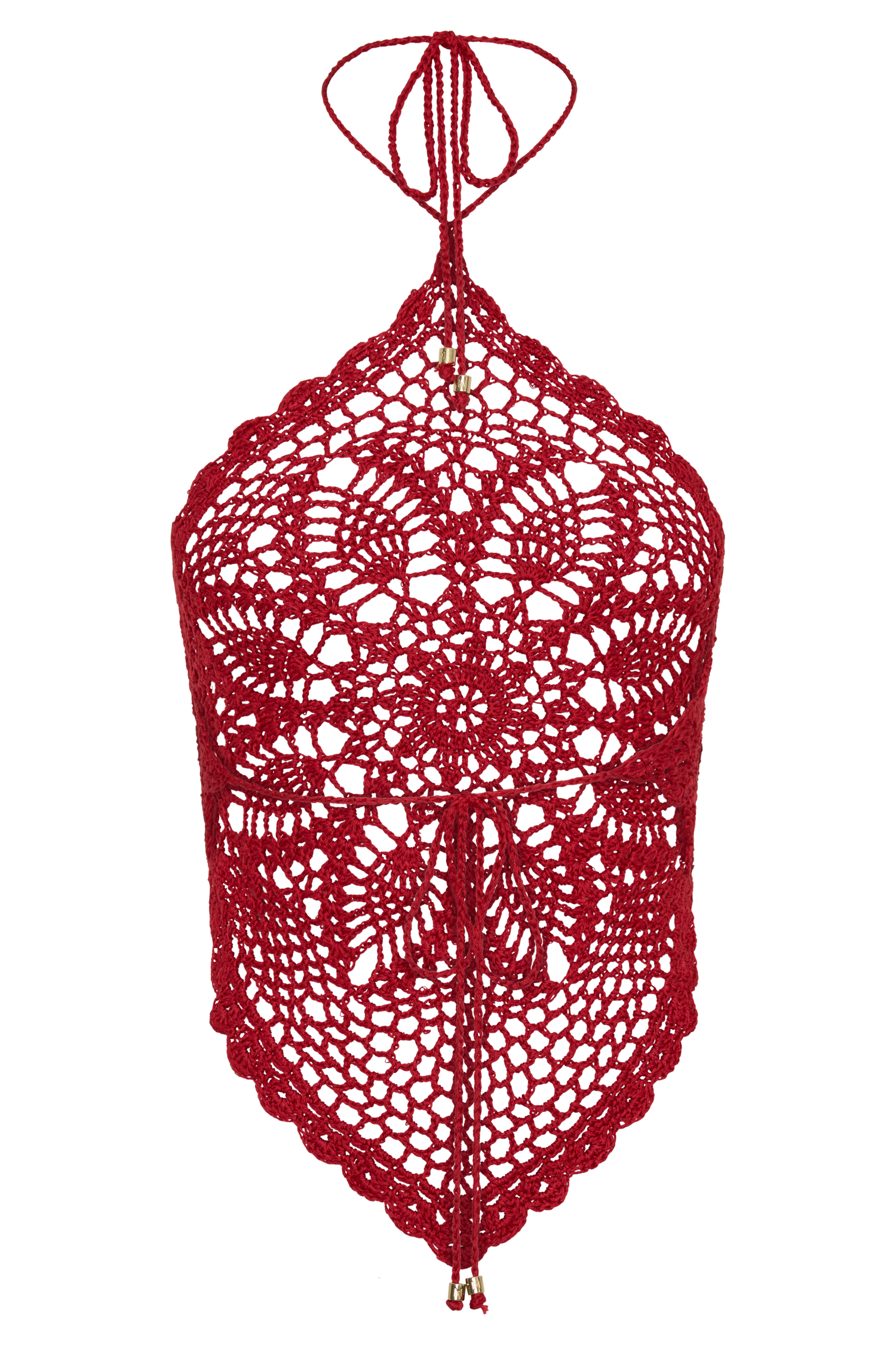 Marvin Crochet Halter Top in Red – Chic&Drifts