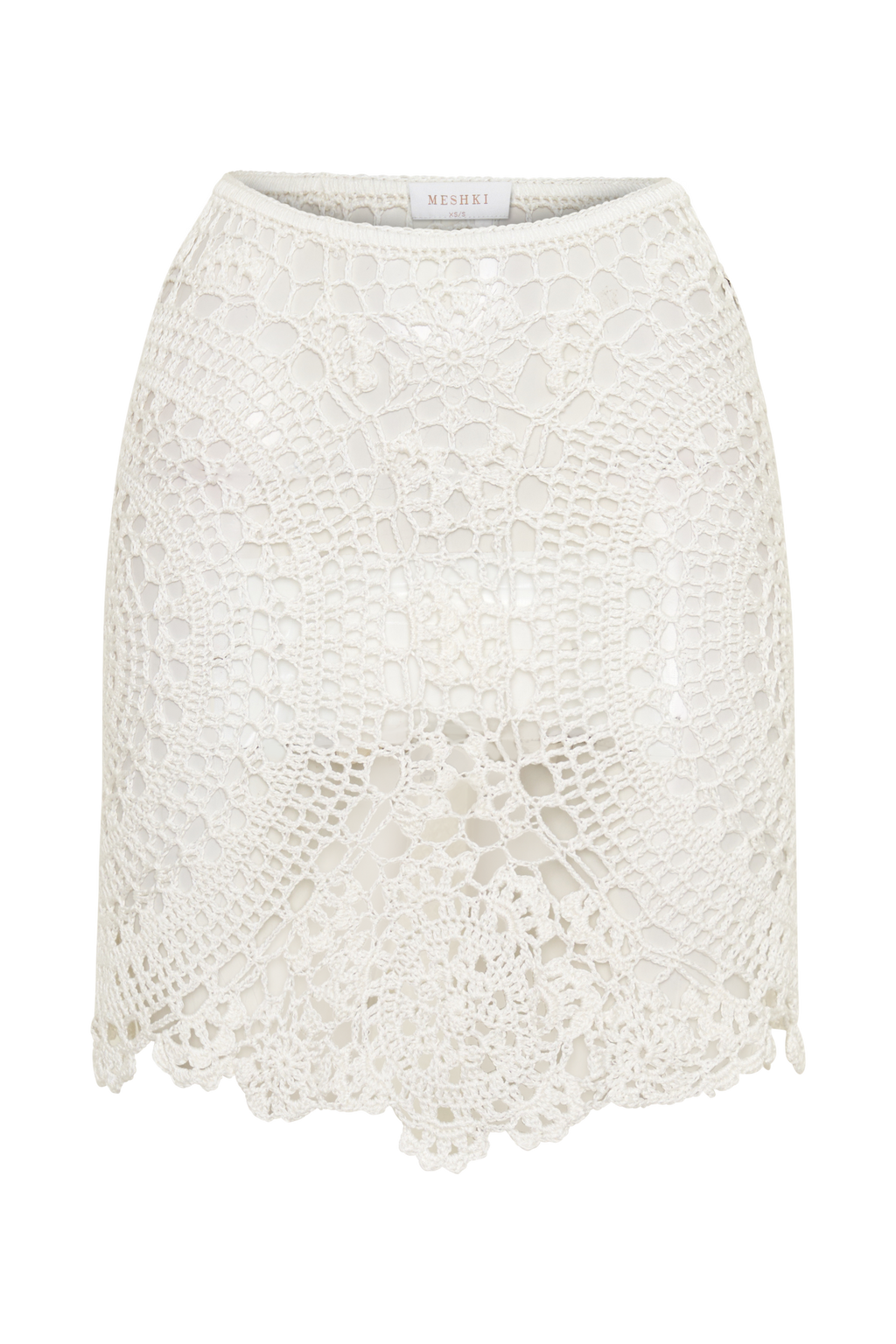 Marvin Crochet Mini Skirt in Ivory – Chic&Drifts