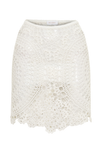 Marvin Crochet Mini Skirt in Ivory – Chic&Drifts