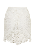 Marvin Crochet Mini Skirt in Ivory – Chic&Drifts
