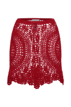 Marvin Crochet Mini Skirt in Red – Chic&Drifts