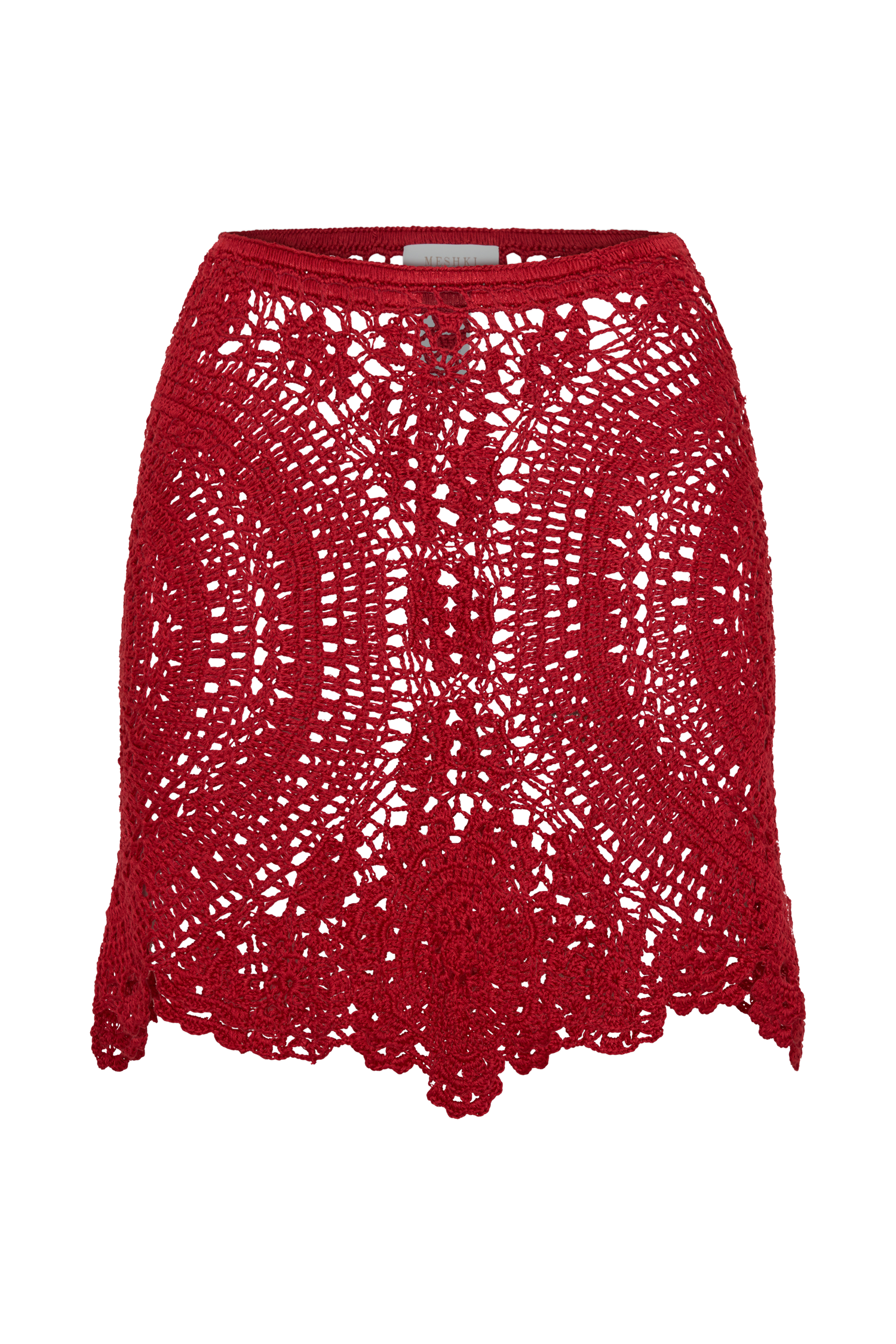 Marvin Crochet Mini Skirt in Red – Chic&Drifts