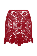 Marvin Crochet Mini Skirt in Red – Chic&Drifts