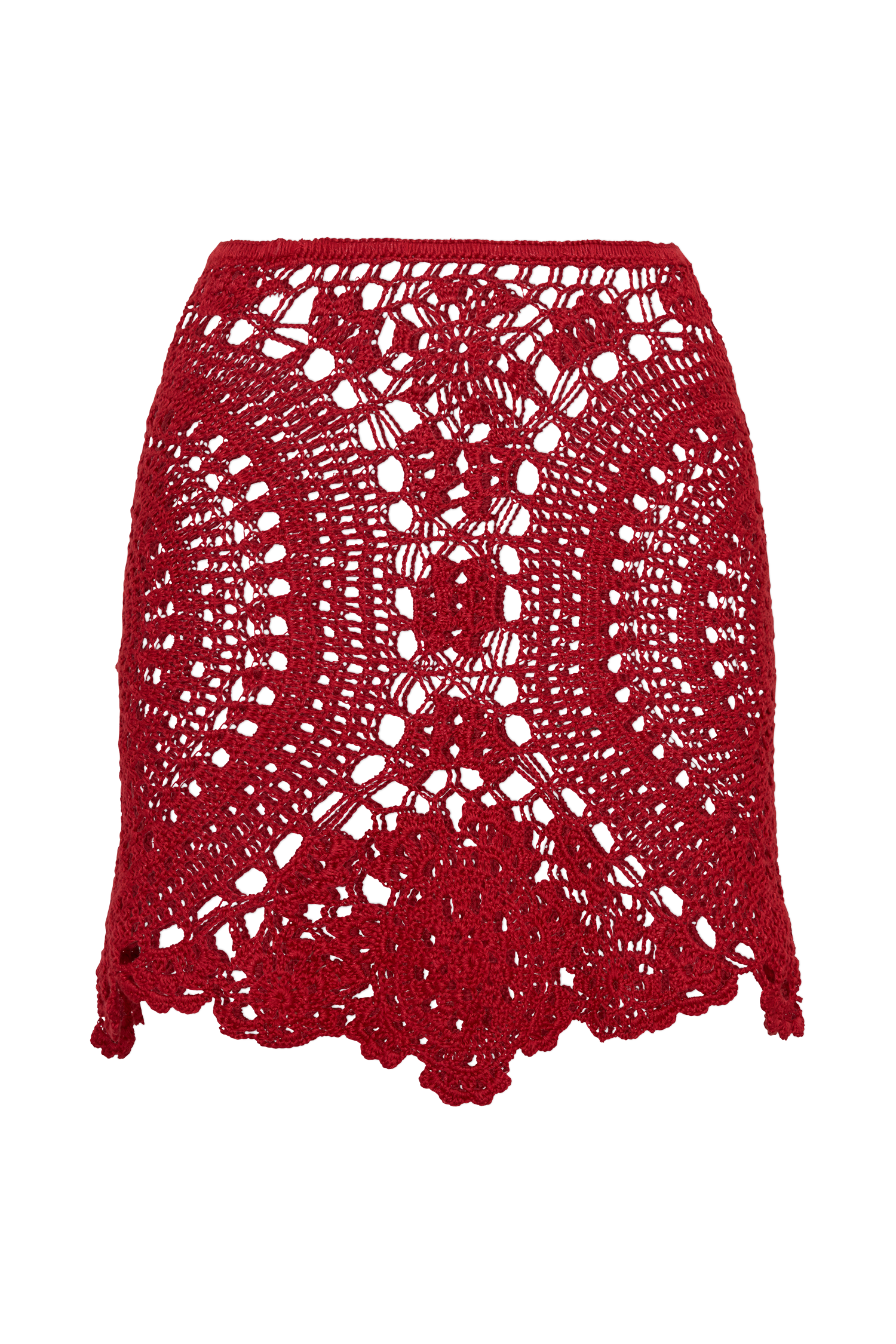 Marvin Crochet Mini Skirt in Red – Chic&Drifts