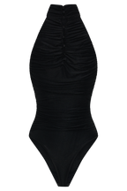 Matilda Ruched Mesh Bodysuit in Black – Chic&Drifts