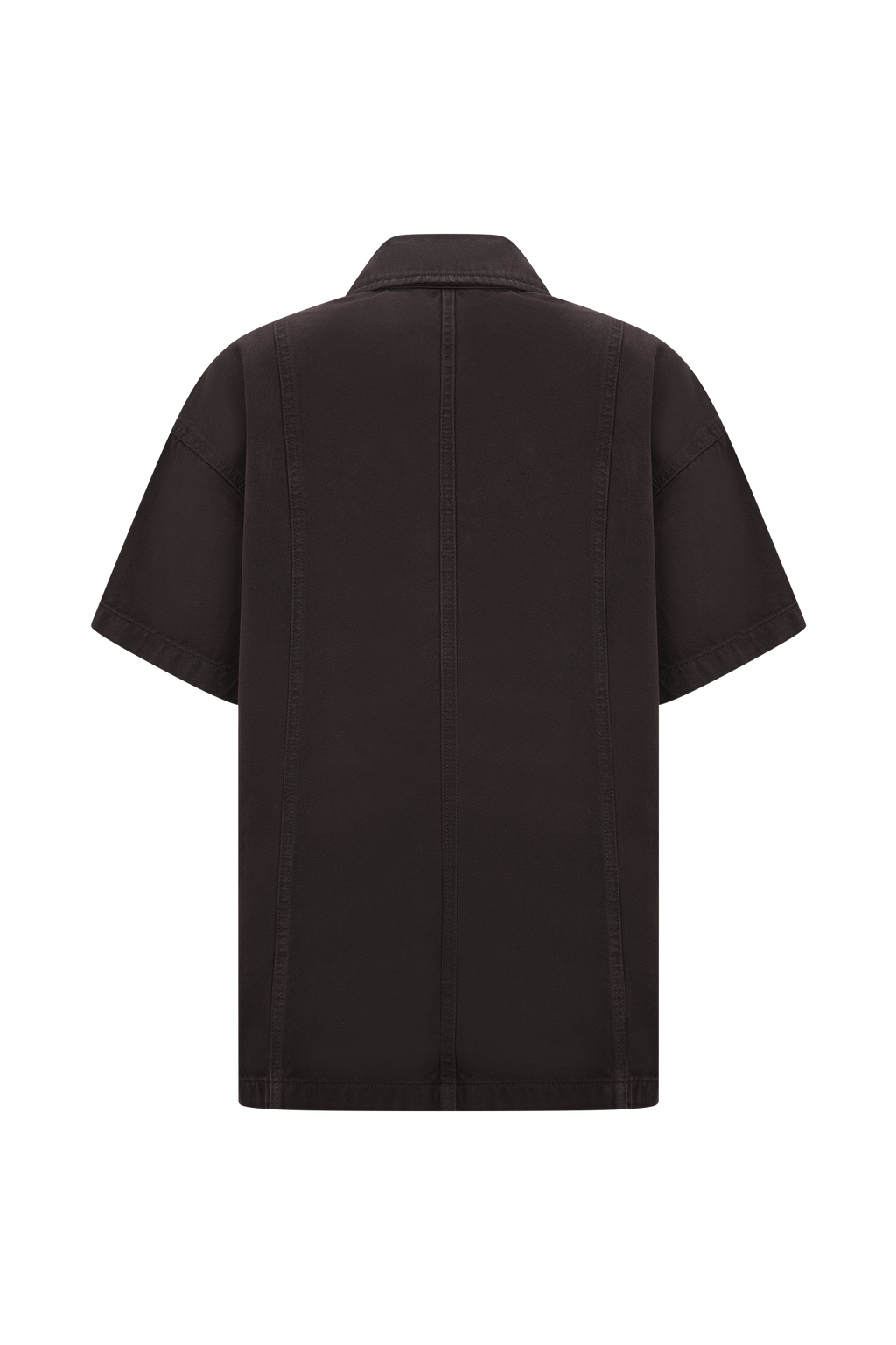 Maya Oversized Denim Shirt in Chocolate – Chic&Drifts