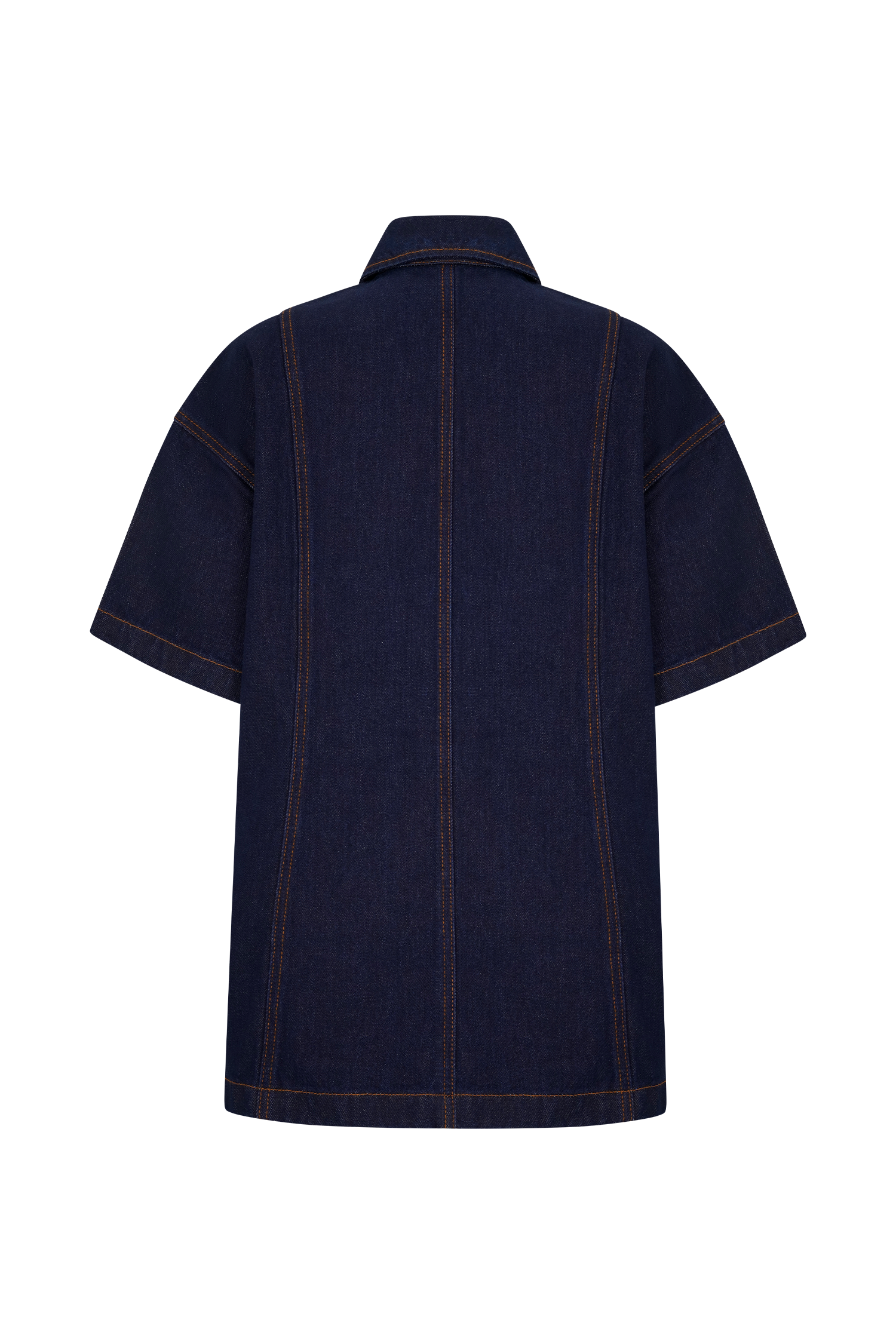 Maya Oversized Denim Shirt in Indigo Blue – Chic&Drifts