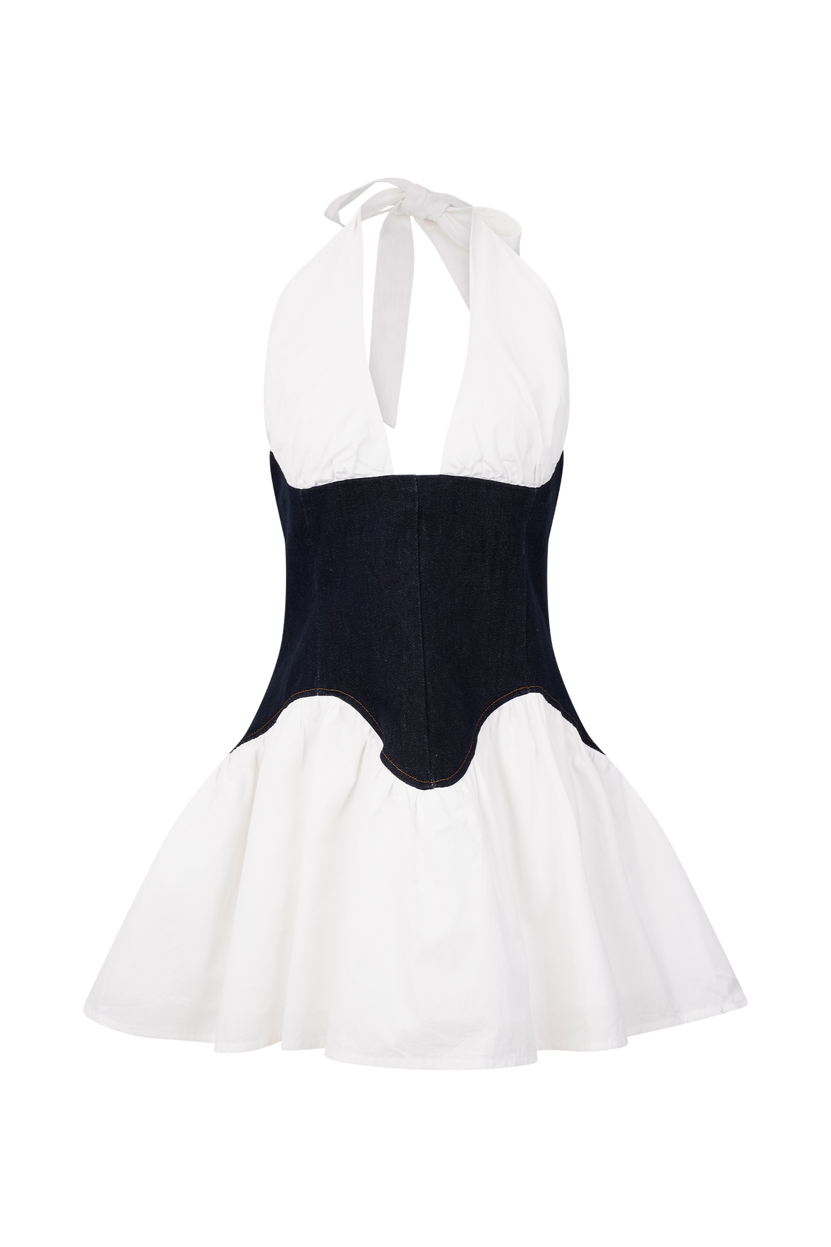 Merlyn Denim Cotton Mini Dress in Indigo Blue – Chic&Drifts