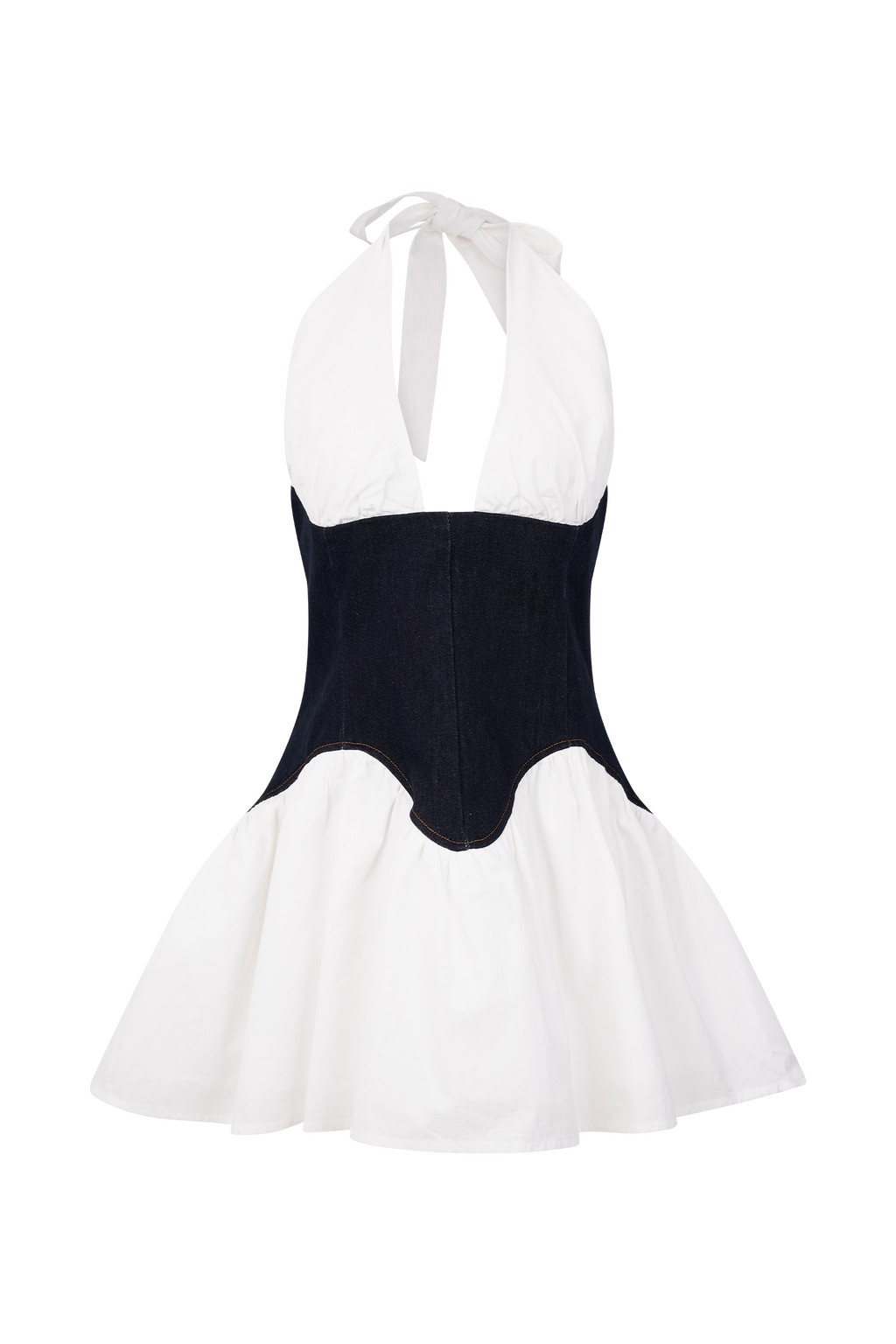 Merlyn Denim Cotton Mini Dress in Indigo Blue – Chic&Drifts