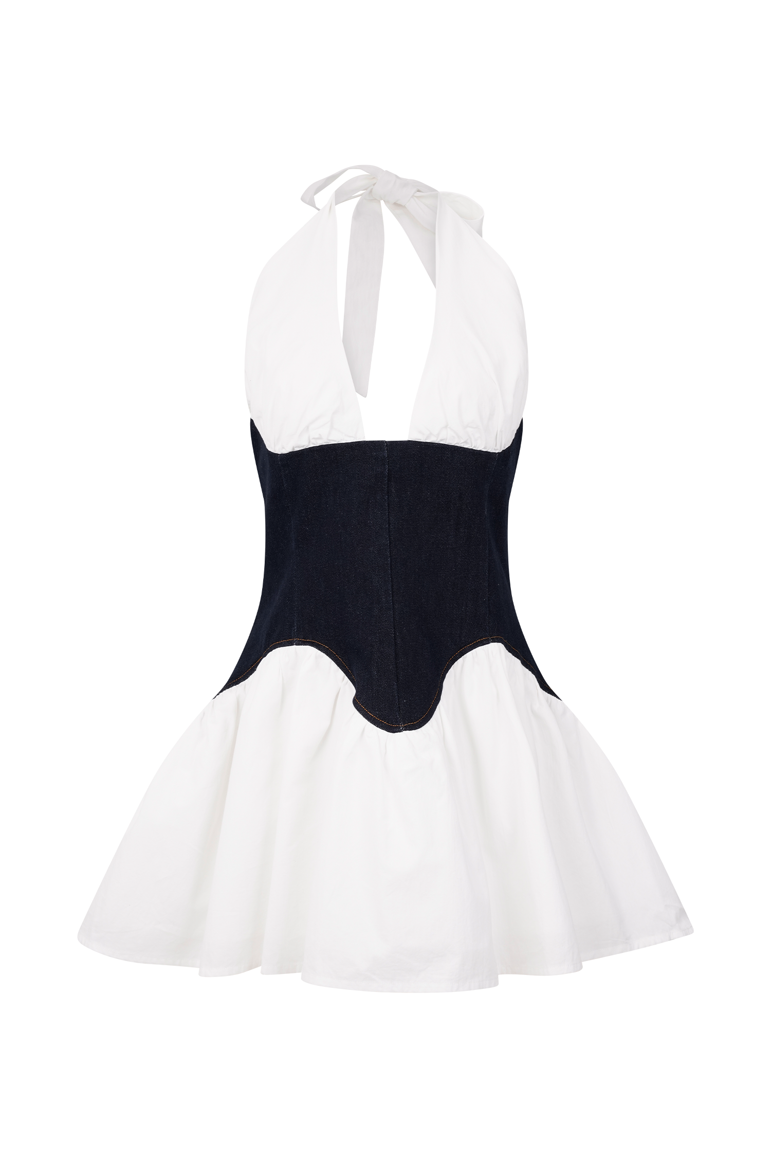 Merlyn Denim Cotton Mini Dress in Indigo Blue – Chic&Drifts
