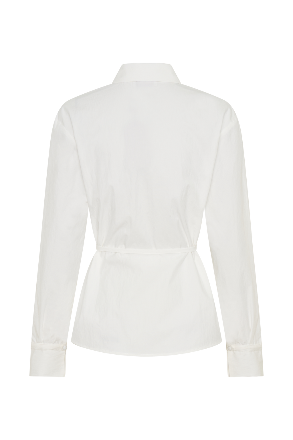 Millie Tie Back Cotton Shirt in Beige Pinstripe – Chic&Drifts
