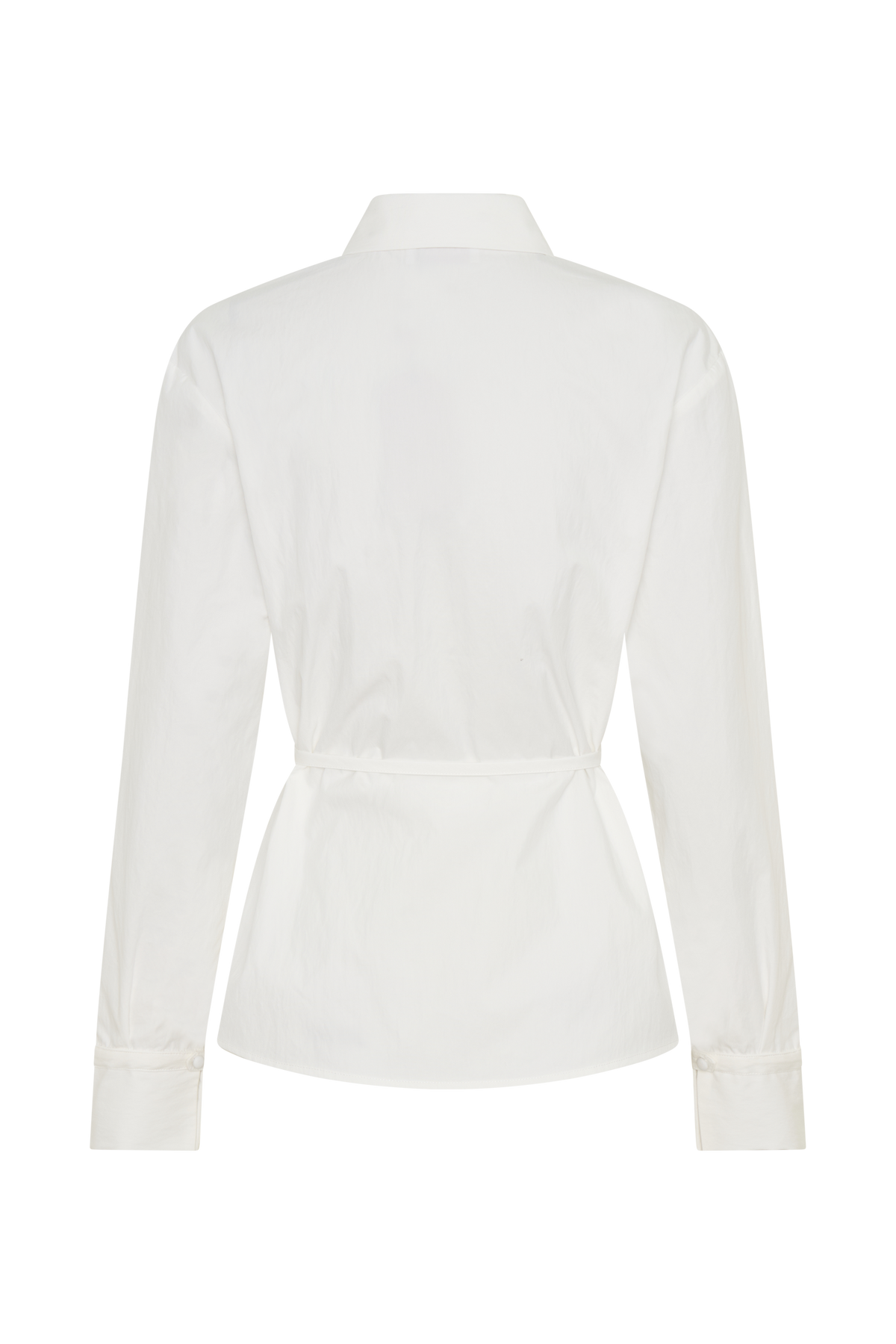 Millie Tie Back Cotton Shirt in Beige Pinstripe – Chic&Drifts