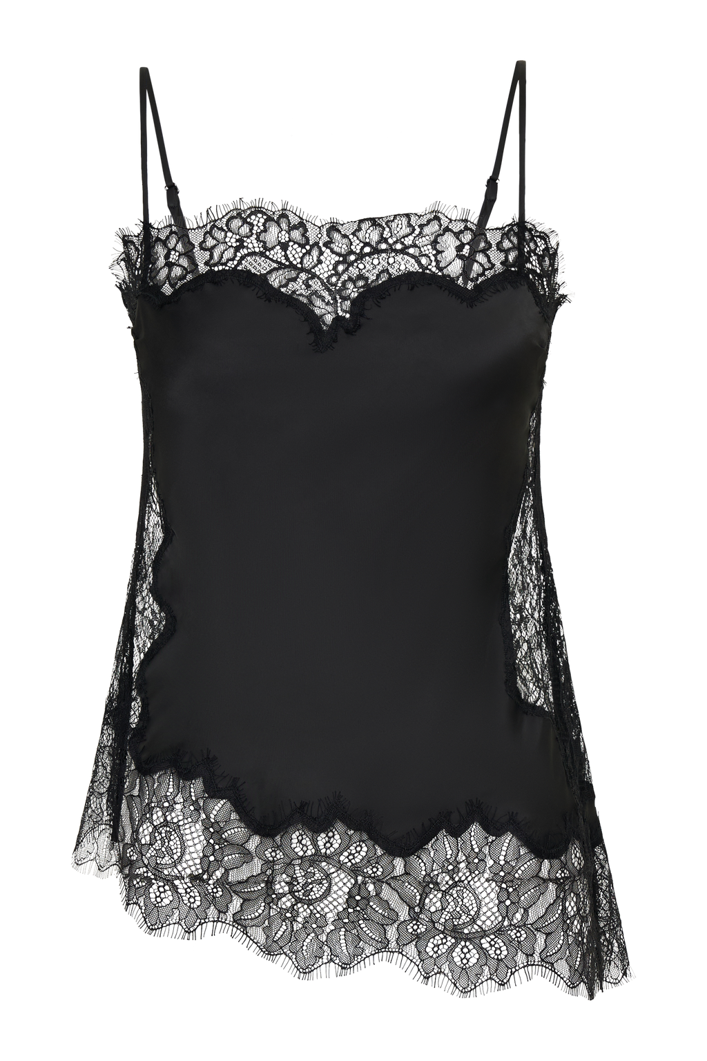 Miriam Satin & Lace Camisole in Black – Chic&Drifts