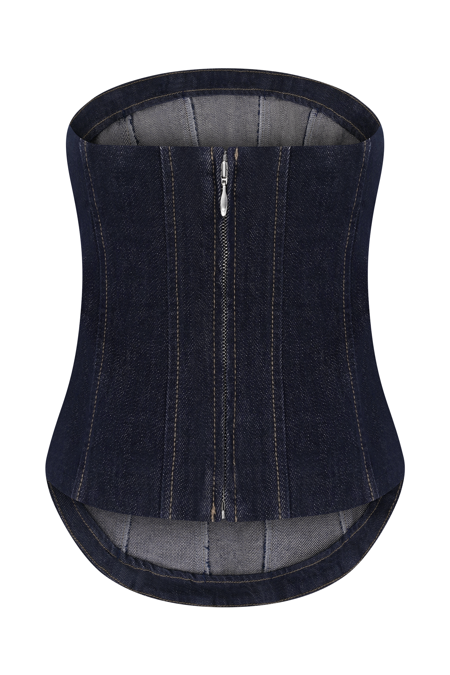 Monte Strapless Denim Corset in Washed Indigo Blue – Chic&Drifts