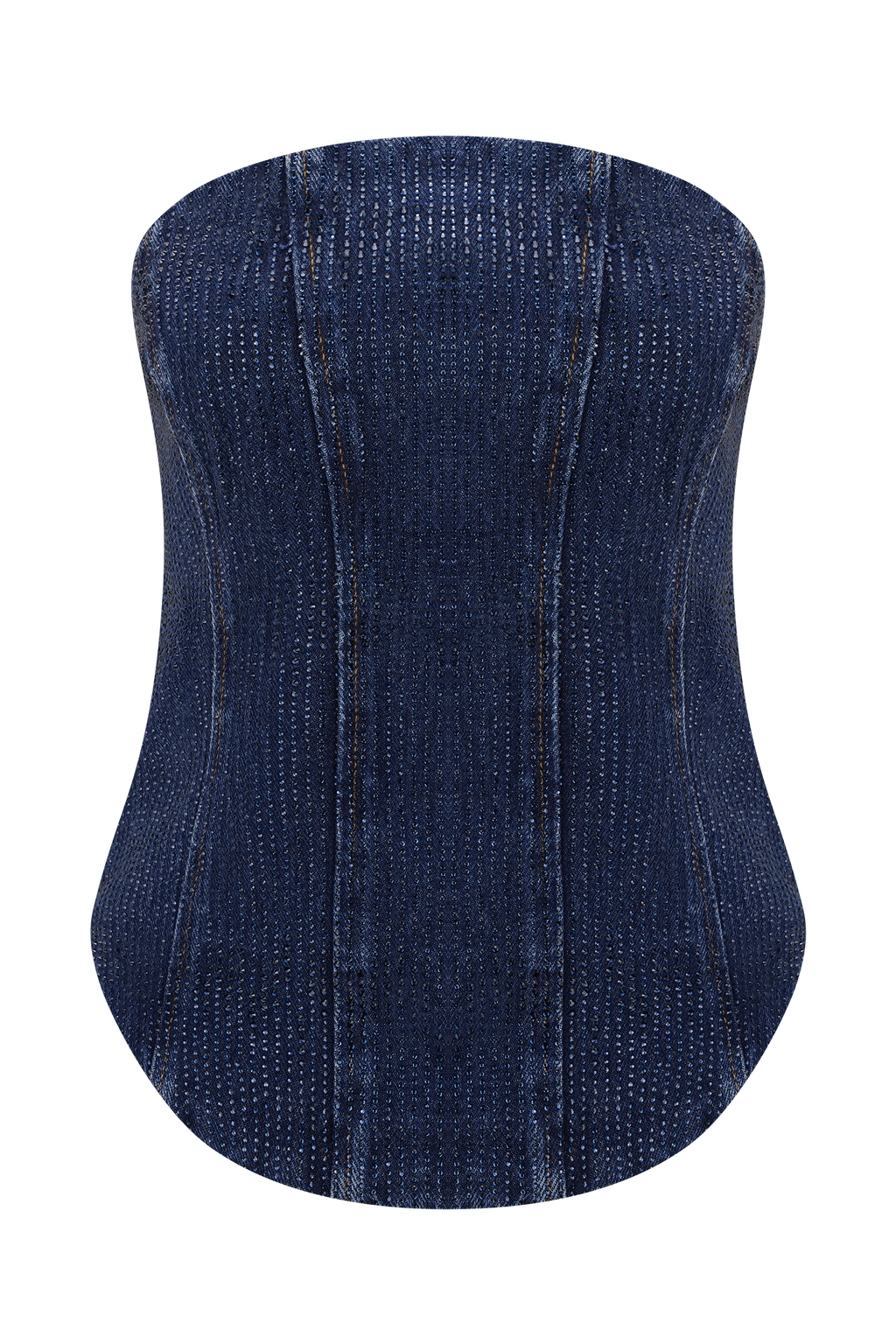 Monte Strapless Diamante Denim Corset in Midnight Blue – Chic&Drifts