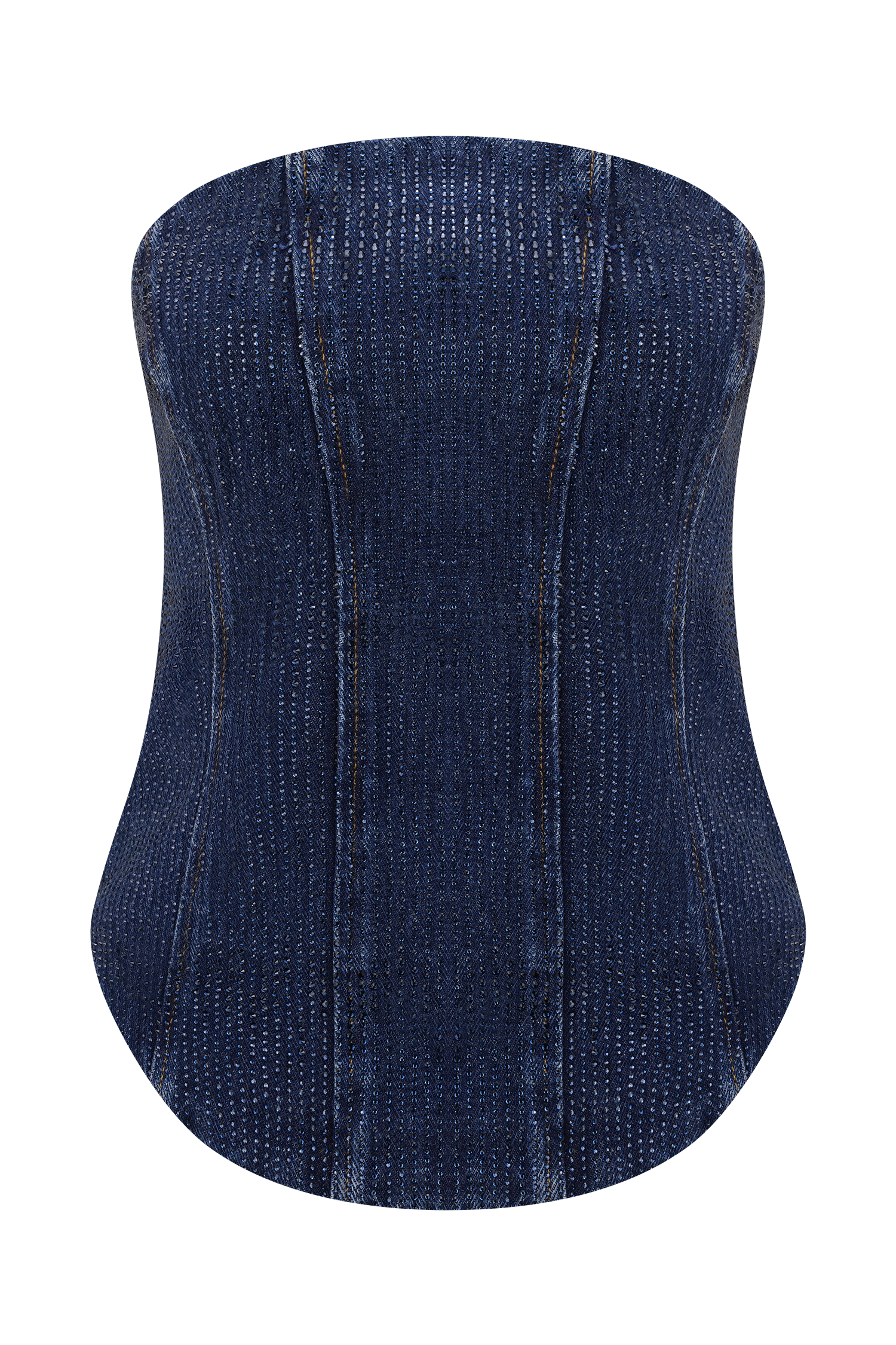 Monte Strapless Diamante Denim Corset in Midnight Blue – Chic&Drifts