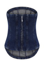 Monte Strapless Diamante Denim Corset in Midnight Blue – Chic&Drifts