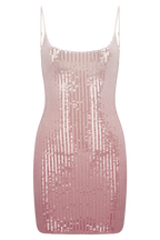Mora Sequin Mini Dress in Ombre Pink – Chic&Drifts
