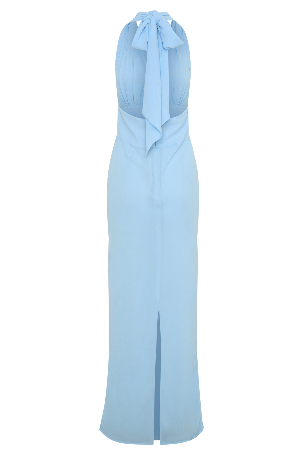 Nadine Halter Chiffon Maxi Dress in Blue – Chic&Drifts