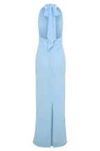 Nadine Halter Chiffon Maxi Dress in Blue – Chic&Drifts