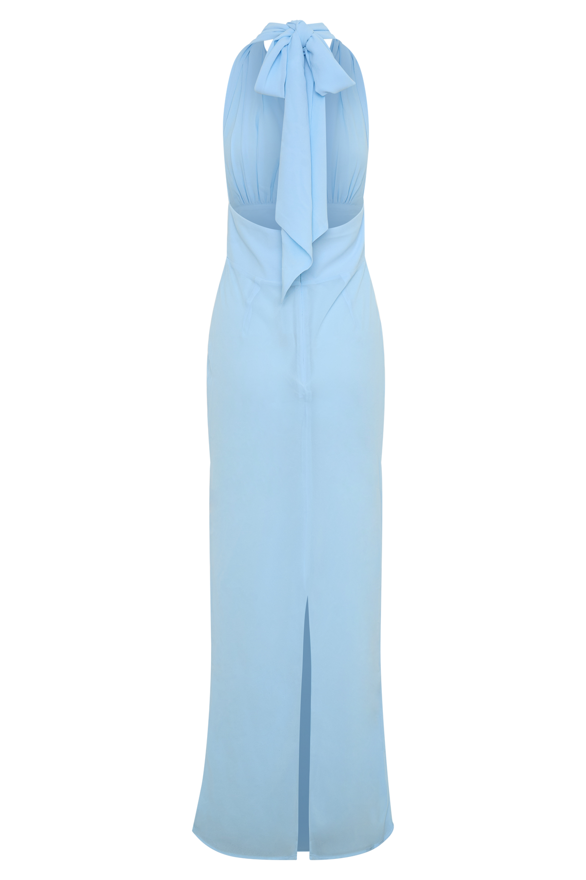 Nadine Halter Chiffon Maxi Dress in Blue – Chic&Drifts