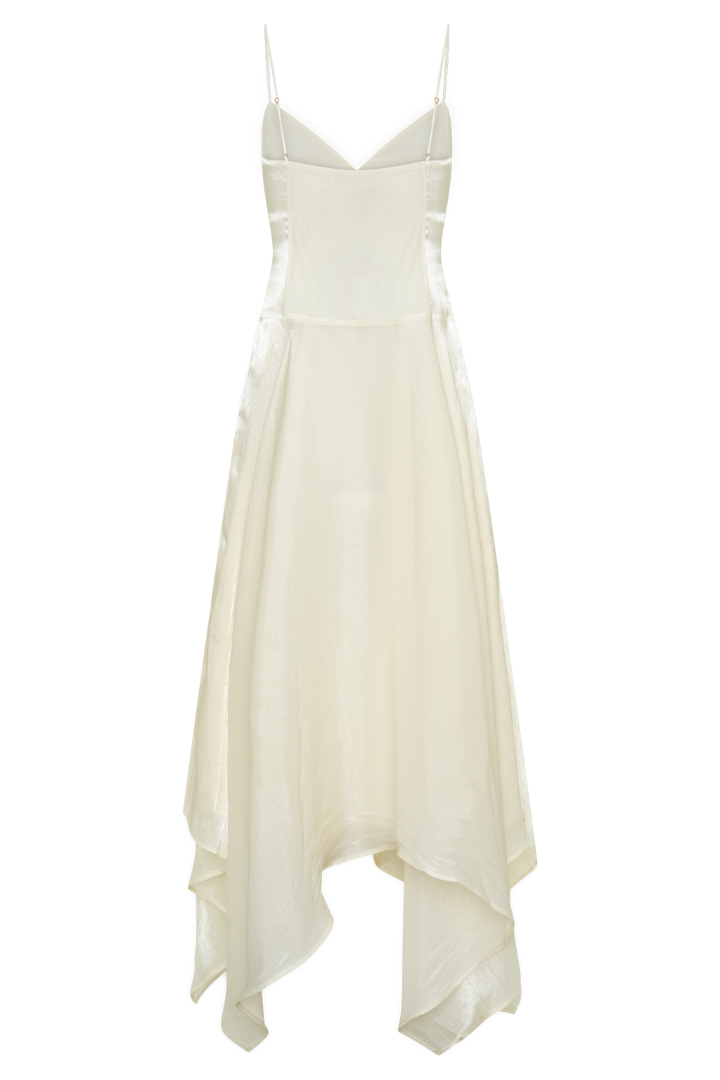 Naomi Satin Asymmetric Hem Maxi Dress