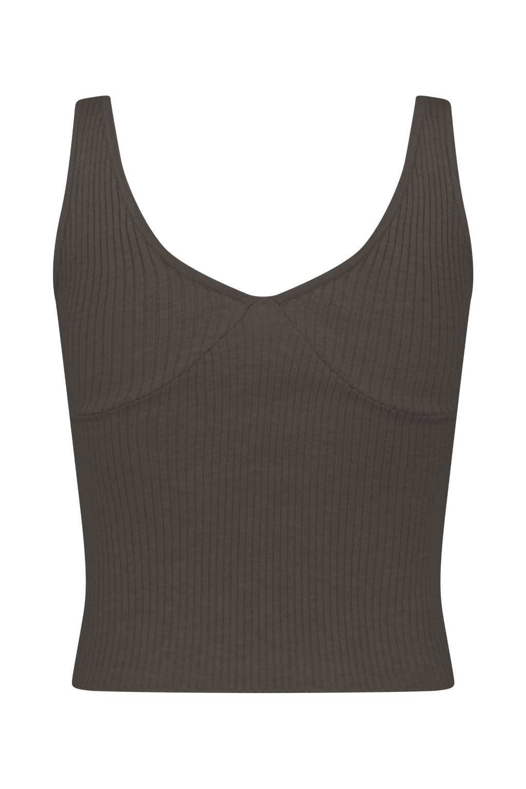 Natalya Ribbed Knit Cami Top in Dark Chocolate – Chic&Drifts